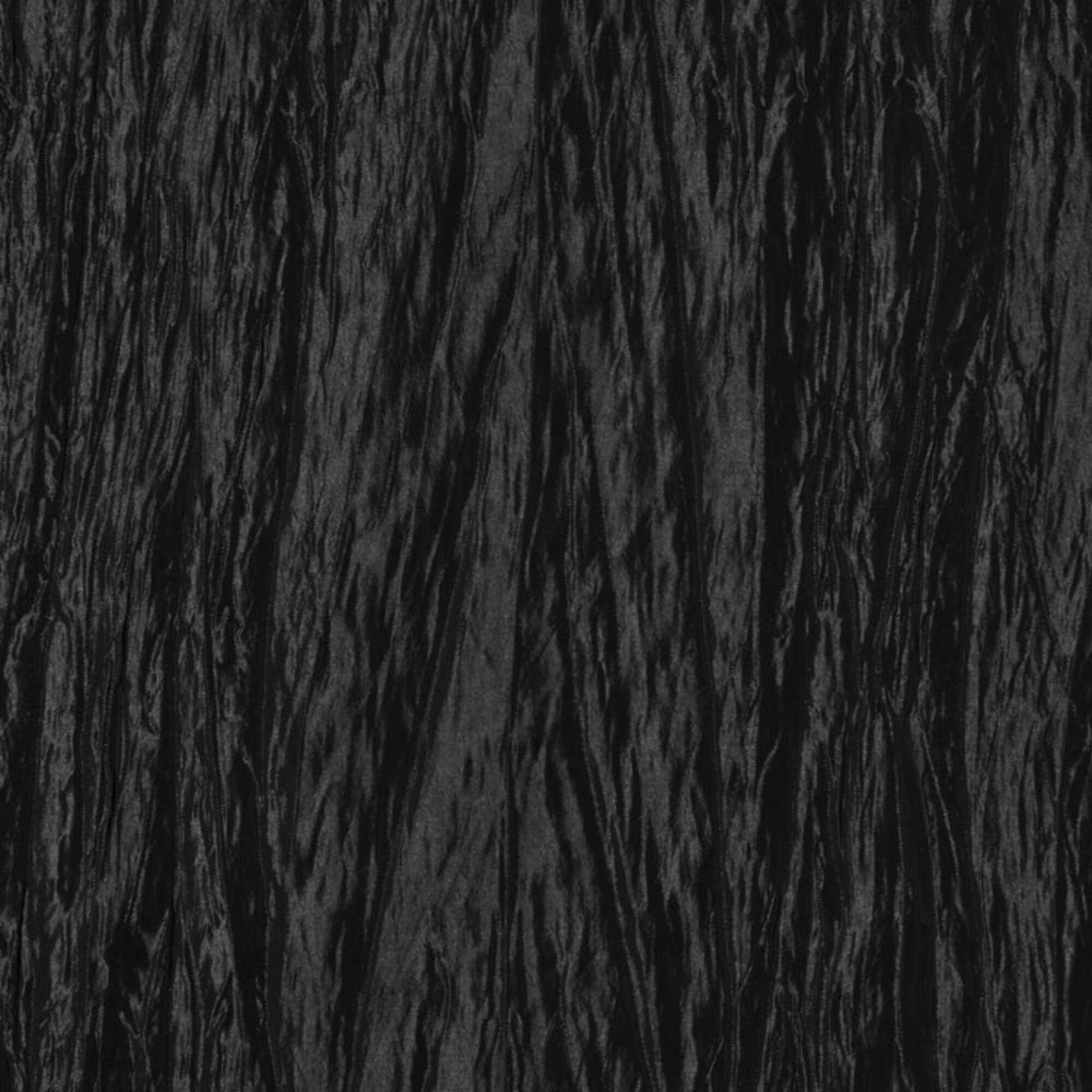 Black Crushed Taffeta